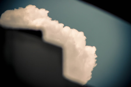 moving cloudの写真素材