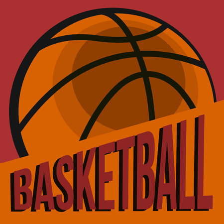 Basketball typographical vintage grunge style poster. Retro vector illustration.のイラスト素材