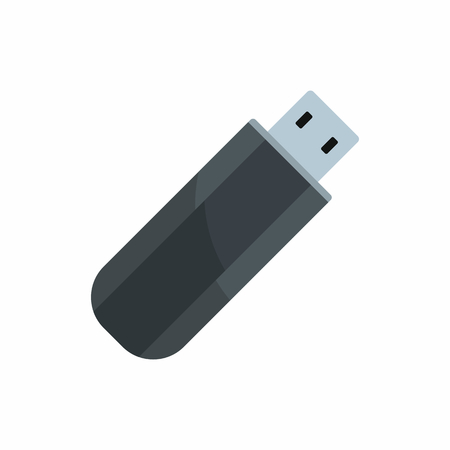 Flat flash drive icon for repair service design. Vector illustrationのイラスト素材