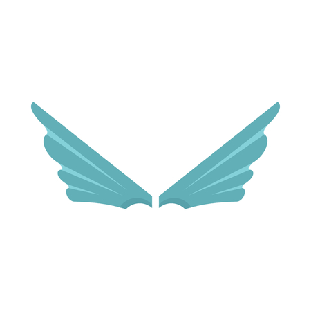Wing flat icon for your design labels wing graphic and illustration vector objectのイラスト素材