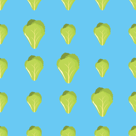 Salad vector seamless pattern. Cartoon vegetable stylish texture. Repeating salad vegetables seamless pattern background for eco bio vegetables design and webのイラスト素材