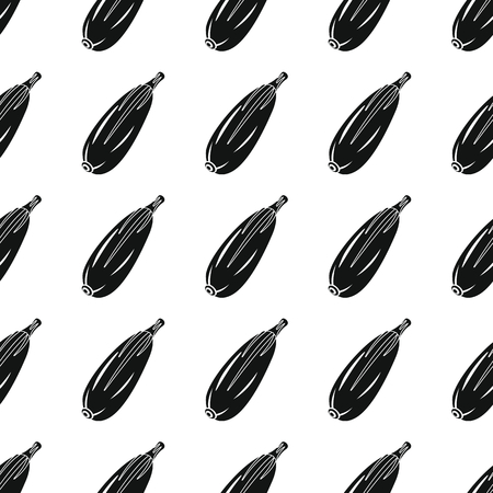 Squash black simple silhouette vector seamless pattern.のイラスト素材