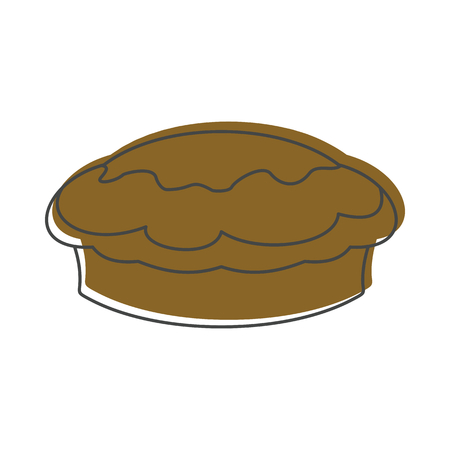 Cake bakery product in doodle style icons vector illustration for design and web isolated on white background. Cake bakery product vector object for labels and logoのイラスト素材