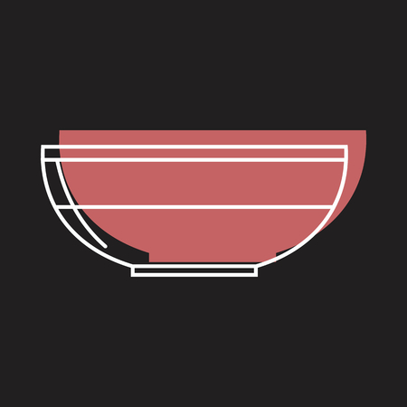 Saucepan in doodle style icons vector illustration for design and web isolated on black background. Saucepan vector object for labels and logoのイラスト素材