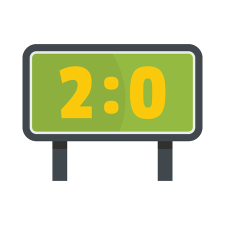 Scoreboard with result display vector illustration for design and web isolated on white background. Scoreboard with result display object for label and advertisingのイラスト素材