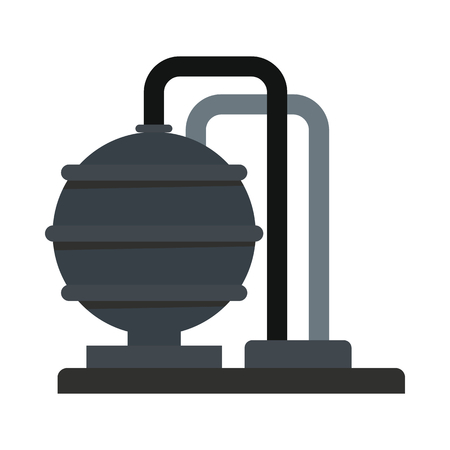 Oil storage icon vector illustration for design and web isolated on white background. Oil storage vector object for label web and advertisingのイラスト素材