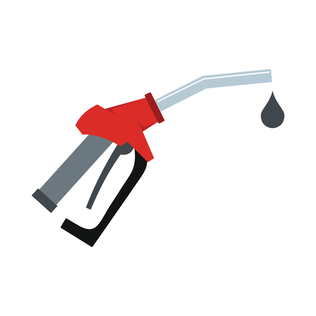 Fuel gun icon vector illustration for design and web isolated on white background. Fuel gun vector object for label web and advertisingのイラスト素材