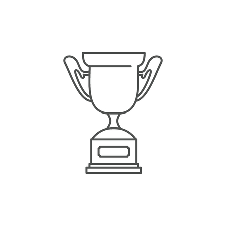 Trophy sport cup award icon. Outline illustration of Trophy sport cup award vector icon for web isolated on white backgroundのイラスト素材