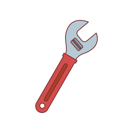 Wrench icon. Cartoon illustration of Wrench vector icon for web isolated on white backgroundのイラスト素材