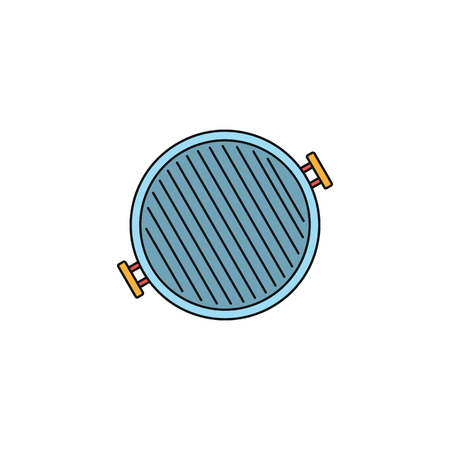Vector illustration of grill isolatedのイラスト素材