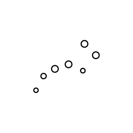 Constellation Ursa Major icon in line style. Space illustration with Constellation Ursa Major in white background. Element for space design. Science space object.のイラスト素材