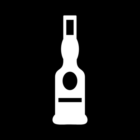 Bottle silhouette vector illustrationのイラスト素材