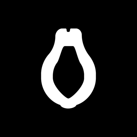 Tropical fruit icon. Silhouette Tropical fruit vector icon for web design isolated on black backgroundのイラスト素材