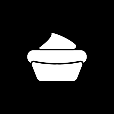 Cake icon. Silhouette Cake vector icon for web design isolated on black backgroundのイラスト素材