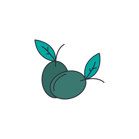 Olives icon. Cartoon illustration of Olives vector icon for web and advertisingのイラスト素材