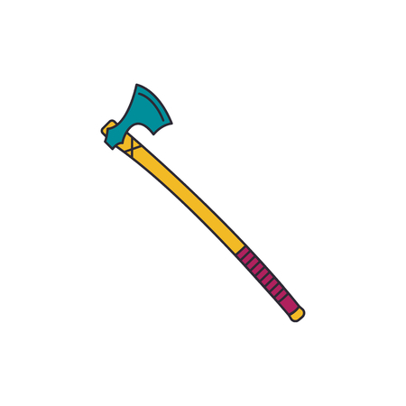 Axe icon. Cartoon axe vector icon for web design isolated on white backgroundのイラスト素材