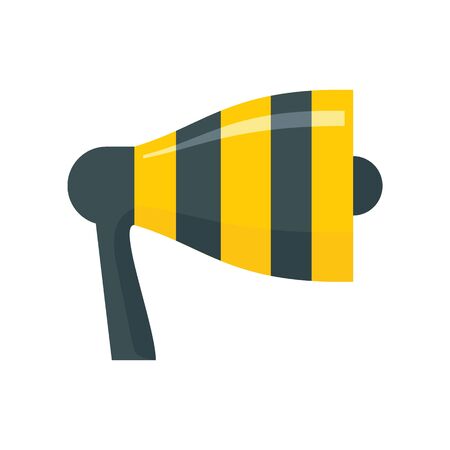 broadcasting Megaphone flat icon. Vector broadcasting Megaphone in flat style isolated on white background. Element for web, game and advertisingのイラスト素材