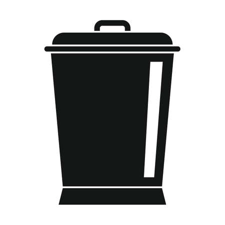 Kitchen bucket black simple iconのイラスト素材