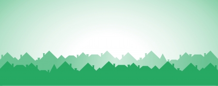 green cottage background - development symbol  のイラスト素材