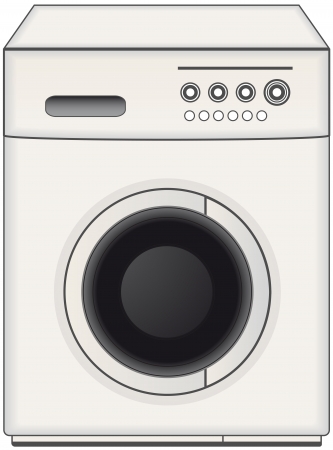 modern isolated home washing machine  のイラスト素材