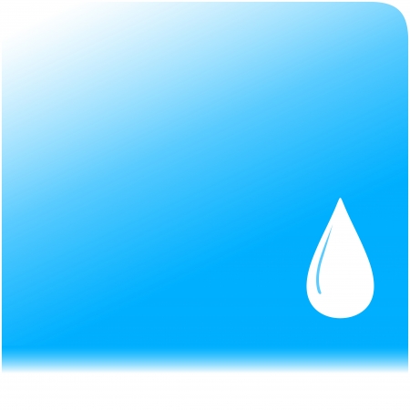 blue water background with drop silhouetteのイラスト素材