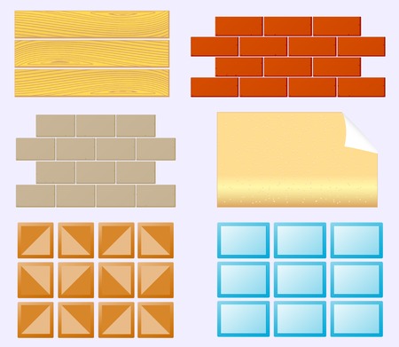 set icon finishing materials for home renovationのイラスト素材