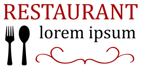 restaurant menu background with spoon and forkのイラスト素材