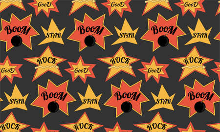 pattern pattern, rock explosion!のイラスト素材