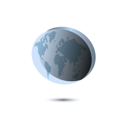 Blue planet. Vector illustrationのイラスト素材