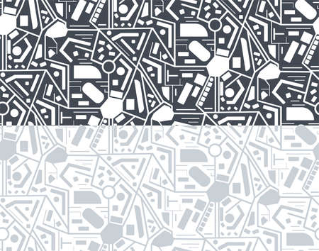 Street map of town. Vector pattern.のイラスト素材