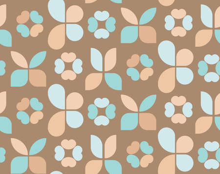 Seamless pattern, illustration, with butterfly abstract elements.のイラスト素材