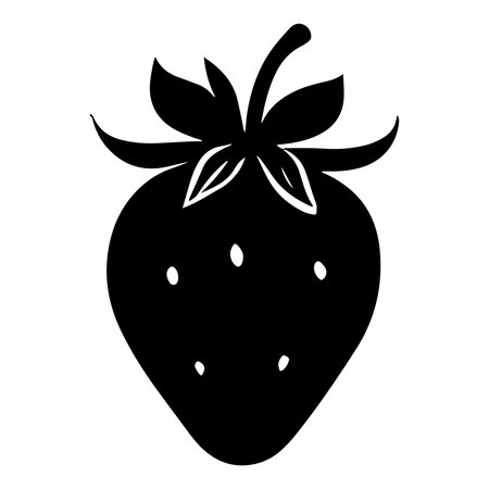 Strawberry icon. Simple illustration of strawberry vector icon for webのイラスト素材