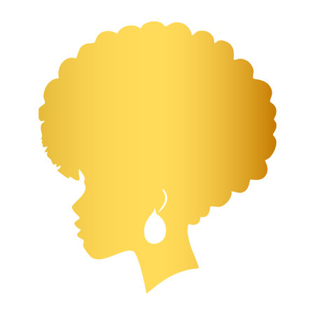 Vector illustration of a woman with a drop of water in her hair.のイラスト素材