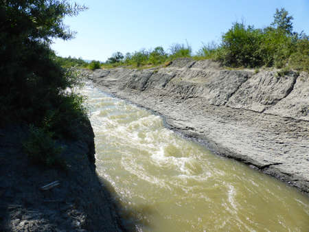 the river Podkumok in the South of Russiaの写真素材