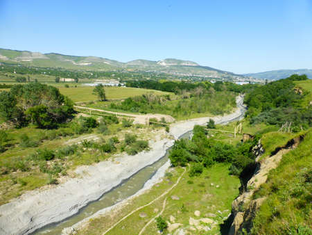 the river Podkumok in the South of Russiaの写真素材
