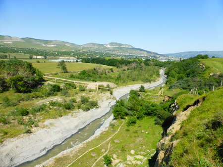 the river Podkumok in the South of Russiaの写真素材