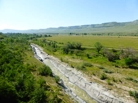 the river Podkumok in the South of Russiaの写真素材