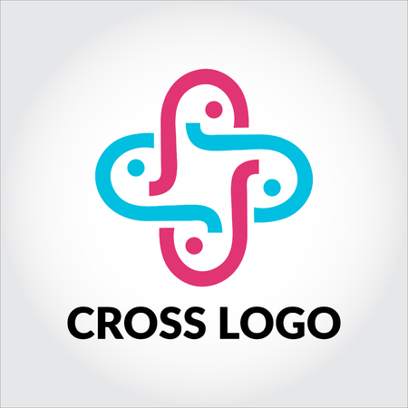 Cross logoのイラスト素材