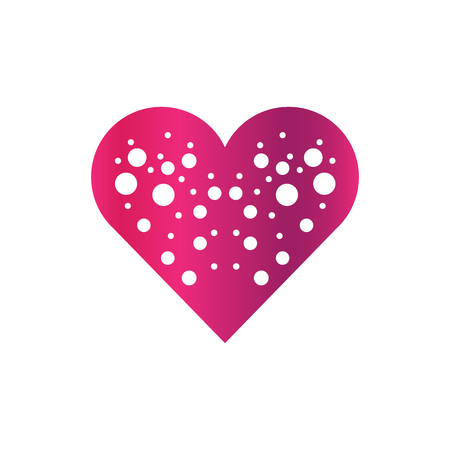 Abstract love icon illustration on white background.のイラスト素材
