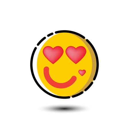 Valentine emoticon symbolのイラスト素材