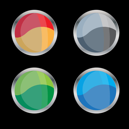 Set of emblems, vector illustrationのイラスト素材