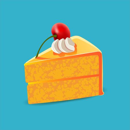 Cakes icons detailed photo realistic vector icon