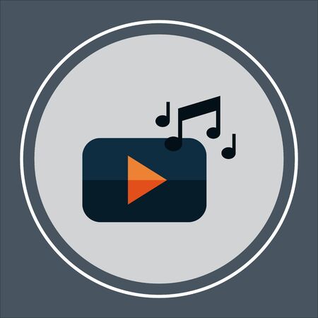 Play button vector. Media player symbol collectionのイラスト素材