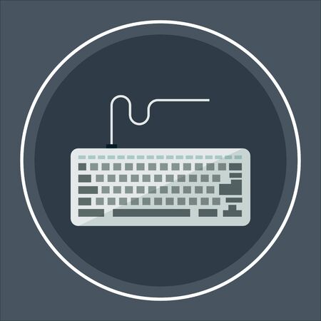 Computer keyboard icon - stock vector.のイラスト素材