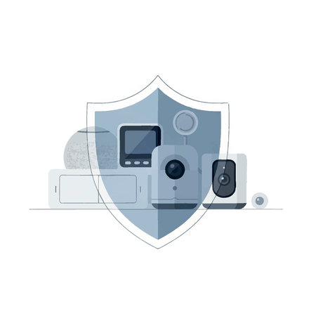 Vector illustration of modern flat design concept of home security and protection.のイラスト素材