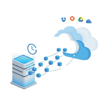 Cloud computing concept. Isometric illustration of cloud computing concept for web designのイラスト素材