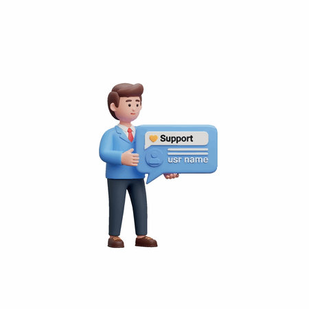 3d illustration of a man holding a credit card and showing thumbs upのイラスト素材