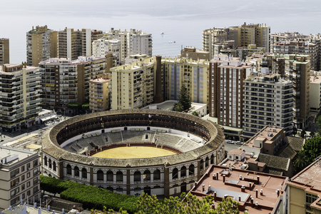 view of Bullring La Malagueta in Malaga,Spainの写真素材