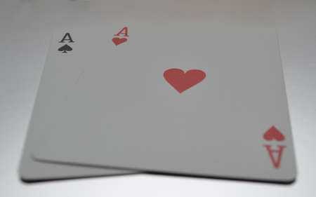 pair of aces with bokehの写真素材