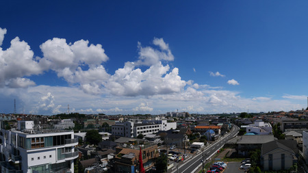 A quiet residential area of Japanの写真素材